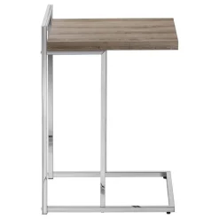 Side table / c table - thick-panel top / wide / rectangular - 25"h - dark tau - Monarch