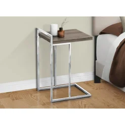 Side table / c table - thick-panel top / wide / rectangular - 25"h - dark tau - Monarch