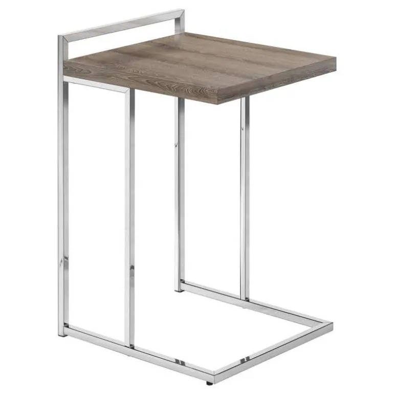 Side table / c table - thick-panel top / wide / rectangular - 25"h - dark tau - Monarch