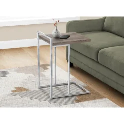 Side table / c table - thick-panel top / wide / rectangular - 25