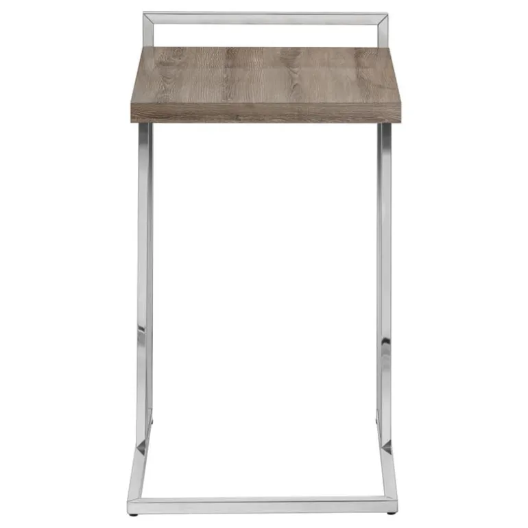 Side table / c table - thick-panel top / wide / rectangular - 25"h - dark tau - Monarch