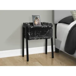 Side table / nightstand - tray top / 1 storage cubby / rectangular - 23