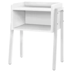 Side table / nightstand - tray top / 1 storage cubby / rectangular - 23"h - w - Monarch