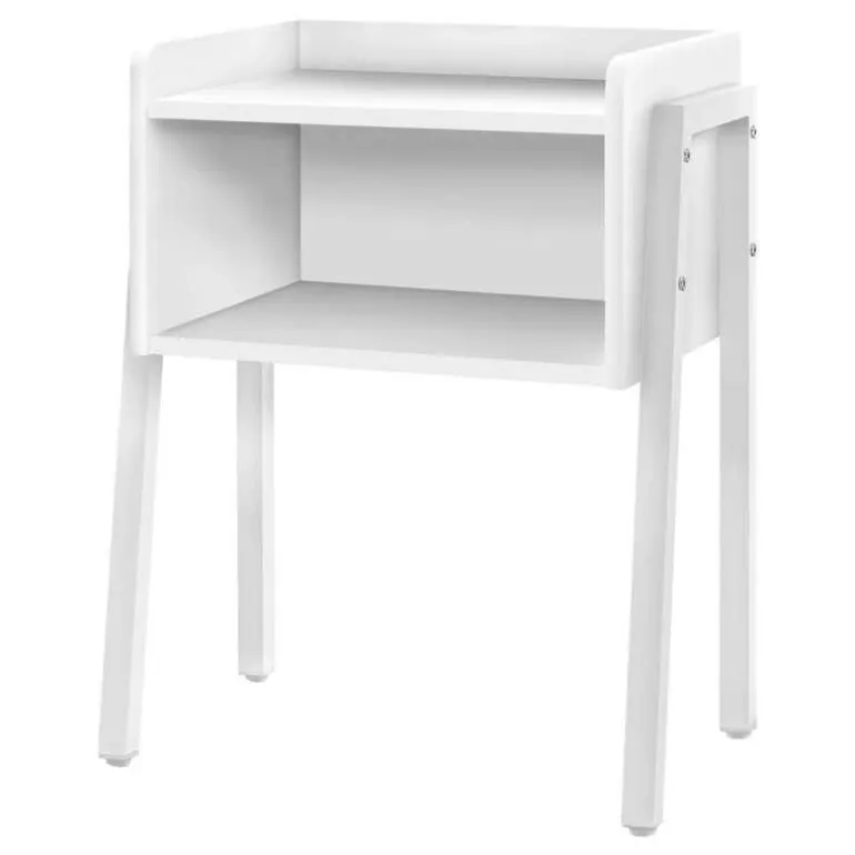 Side table / nightstand - tray top / 1 storage cubby / rectangular - 23"h - w - Monarch