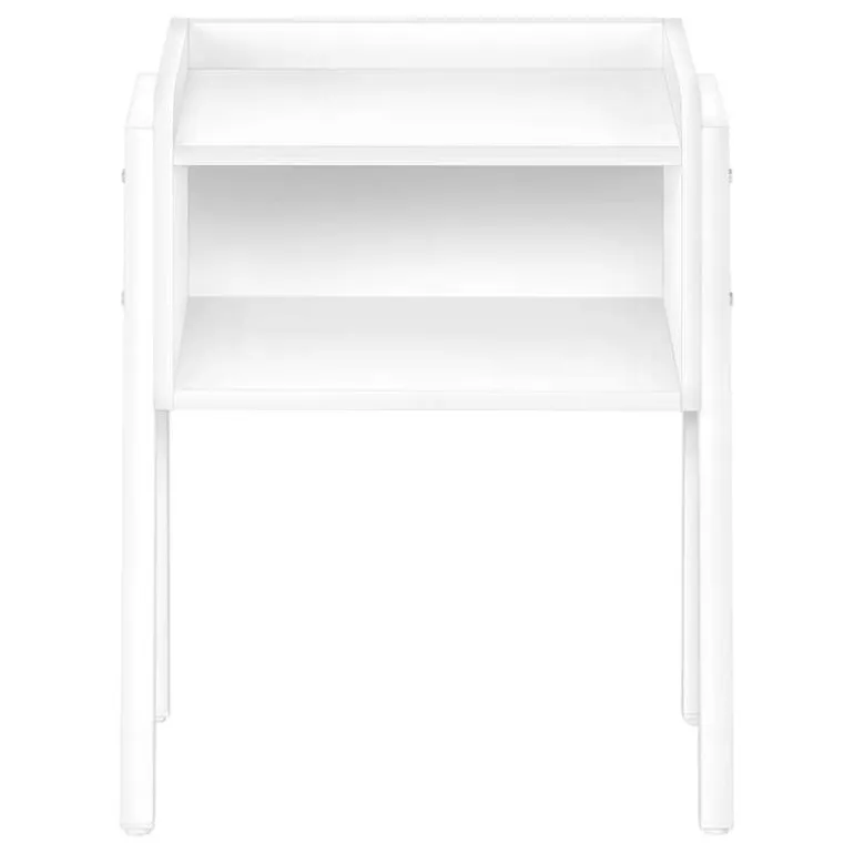Side table / nightstand - tray top / 1 storage cubby / rectangular - 23"h - w - Monarch