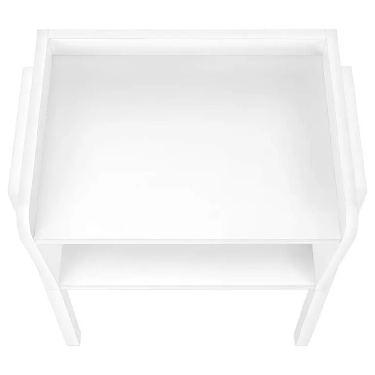 Side table / nightstand - tray top / 1 storage cubby / rectangular - 23"h - w - Monarch