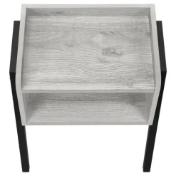 Side table / nightstand - tray top / 1 storage cubby / rectangular - 23