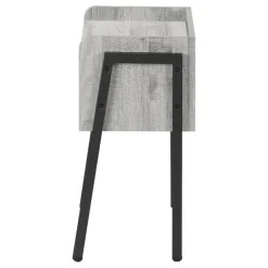 Side table / nightstand - tray top / 1 storage cubby / rectangular - 23