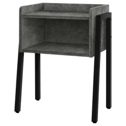 Side table / nightstand - tray top / 1 storage cubby / rectangular - 23"h - g - Monarch