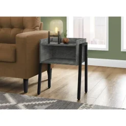 Side table / nightstand - tray top / 1 storage cubby / rectangular - 23