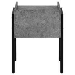 Side table / nightstand - tray top / 1 storage cubby / rectangular - 23