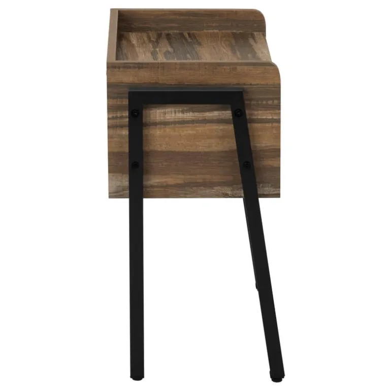 Side table / nightstand - tray top / 1 storage cubby / rectangular - 23"h - b - Monarch
