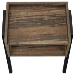 Side table / nightstand - tray top / 1 storage cubby / rectangular - 23