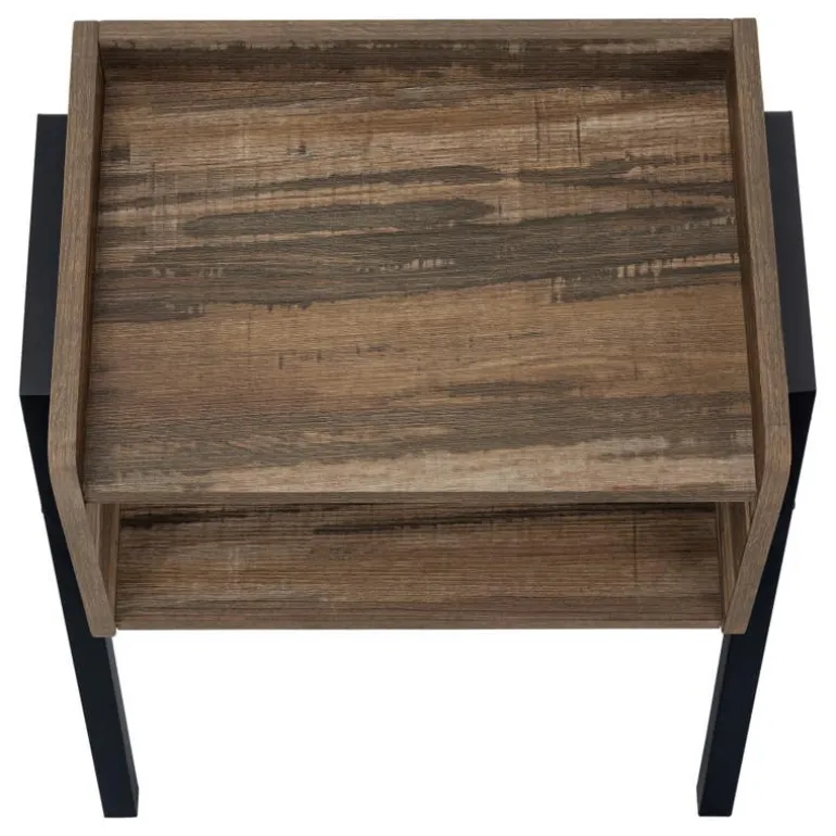 Side table / nightstand - tray top / 1 storage cubby / rectangular - 23"h - b - Monarch