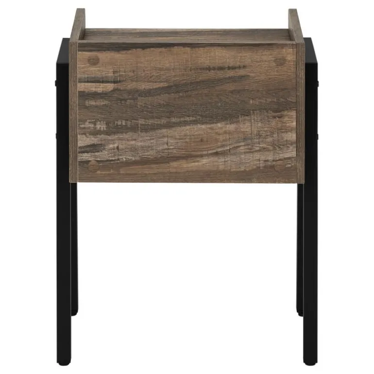 Side table / nightstand - tray top / 1 storage cubby / rectangular - 23"h - b - Monarch