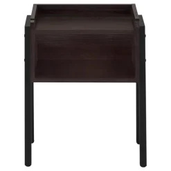 Side table / nightstand - tray top / 1 storage cubby / rectangular - 23"h - e - Monarch