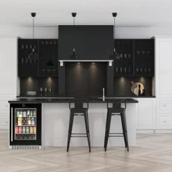 SILHOUETTE 24″ Built-in Beverage Center Black 24