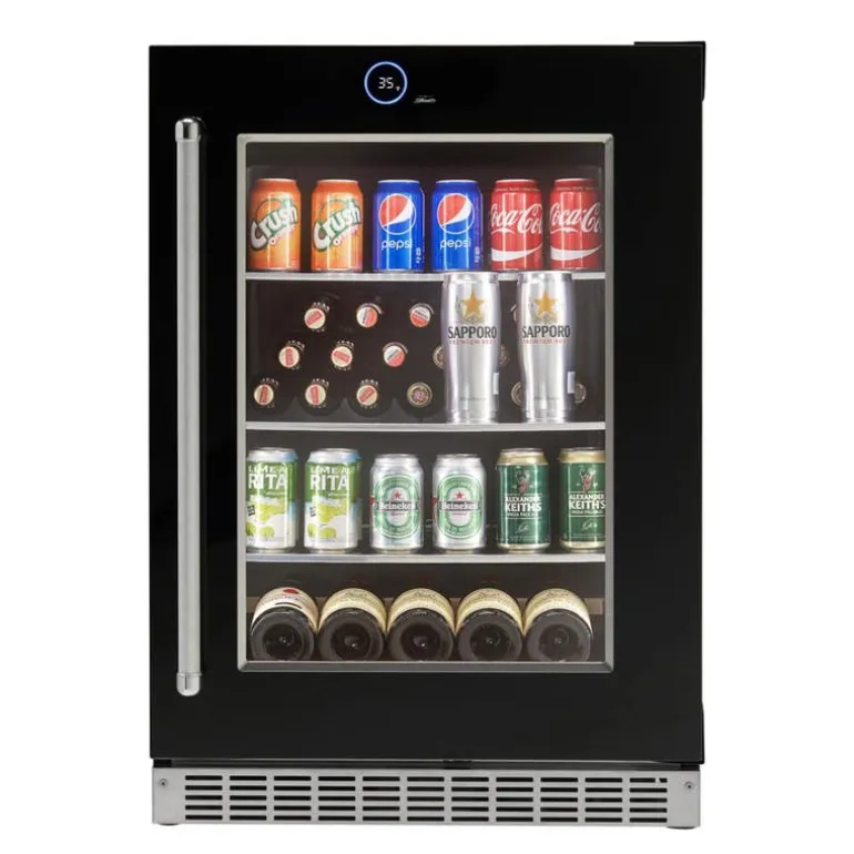 SILHOUETTE 24″ Built-in Beverage Center Black 24" - SRVBC050R