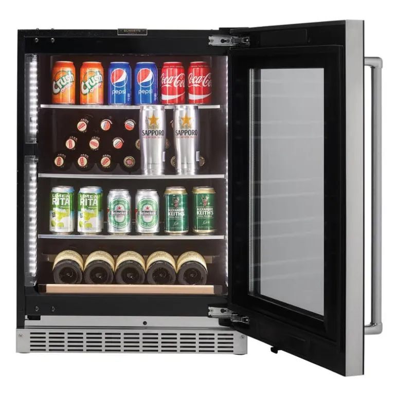 SILHOUETTE 24″ Built-in Beverage Center Black 24" - SRVBC050R