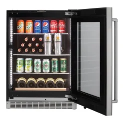 SILHOUETTE 24″ Built-in Beverage Center Black 24