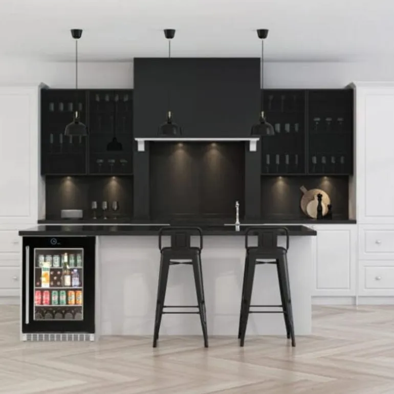 SILHOUETTE 24″ Built-in Beverage Center Black 24" - SRVBC050R-SS