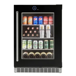 SILHOUETTE 24″ Built-in Beverage Center Black 24