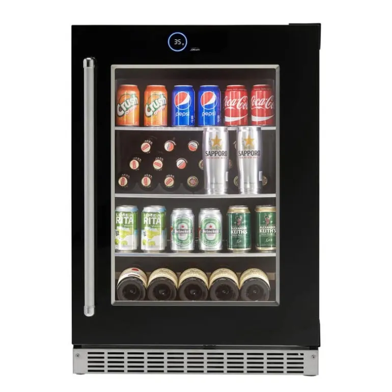 SILHOUETTE 24″ Built-in Beverage Center Black 24" - SRVBC050R-SS