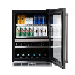 SILHOUETTE 24″ Built-in Wine and Beverage Center Black 24" - SPRWBC052D3S