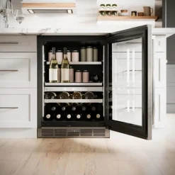 SILHOUETTE 24″ Built-in Wine and Beverage Center Black 24