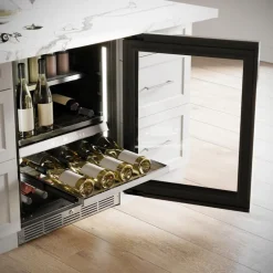 SILHOUETTE 24″ Built-in Wine and Beverage Center Black 24