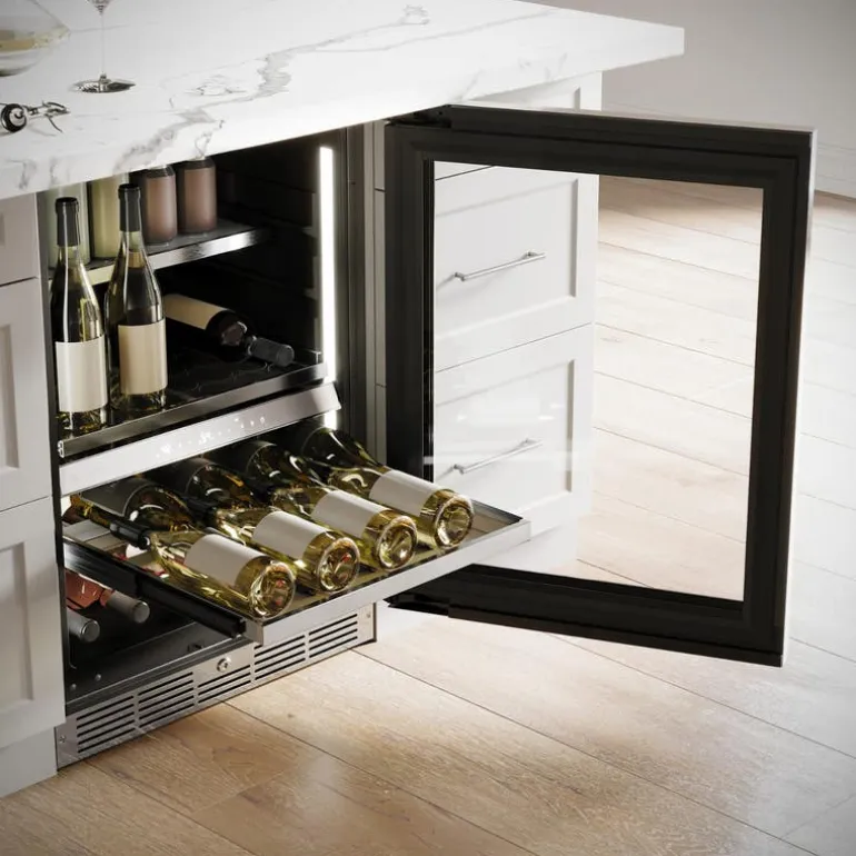 SILHOUETTE 24″ Built-in Wine and Beverage Center Black 24" - SPRWBC052D3S