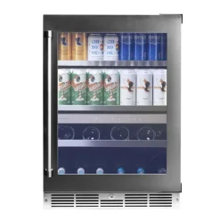 SILHOUETTE 24″ Built-in Wine and Beverage Center Black 24