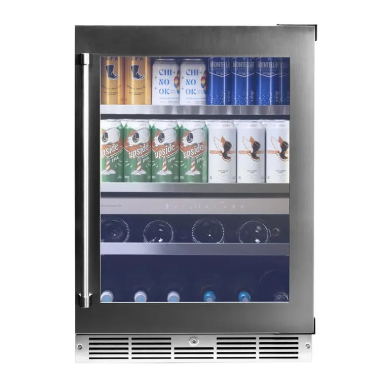 SILHOUETTE 24″ Built-in Wine and Beverage Center Black 24" - SPRWBC052D3S