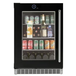 SILHOUETTE Built-in Beverage Center 24 in Black 24" - SRVBC050L