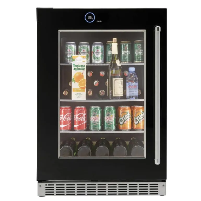 SILHOUETTE Built-in Beverage Center 24 in Black 24" - SRVBC050L