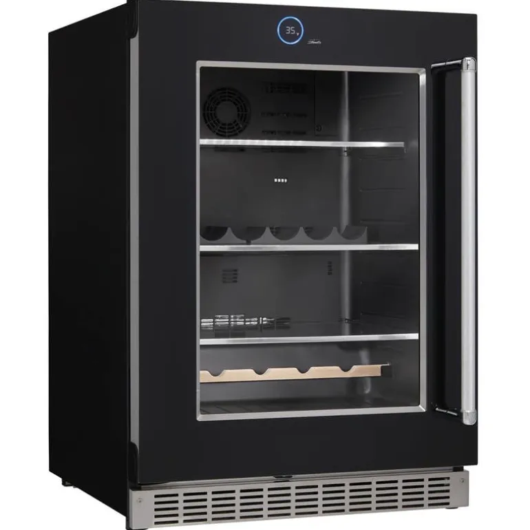 SILHOUETTE Built-in Beverage Center 24 in Black 24" - SRVBC050L