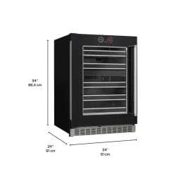 SILHOUETTE Wine Cooler 24 in Black 24