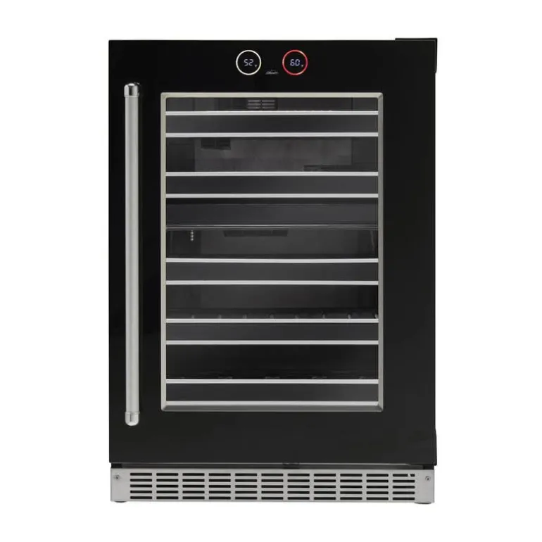 SILHOUETTE Wine Cooler 24 in Black 24" - SRVWC050R-SS