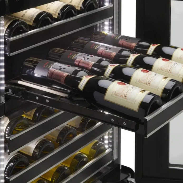 SILHOUETTE Wine Cooler 24 in Black 24" - SRVWC050R-SS