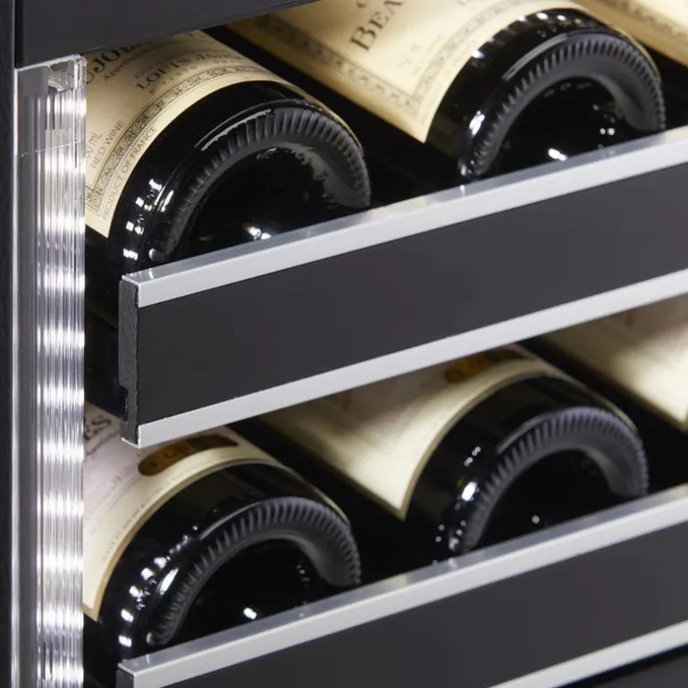 SILHOUETTE Wine Cooler 24 in Black 24" - SRVWC050R-SS