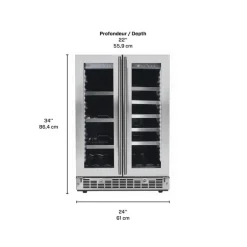 SILHOUETTE Wine Cooler Stainless 24