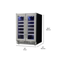 SILHOUETTE Wine Cooler Stainless 24" - DWC047D1BSSPR