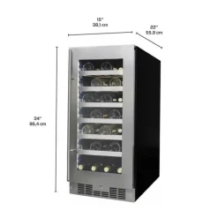 SILHOUETTE Wine Cooler Stainless 15