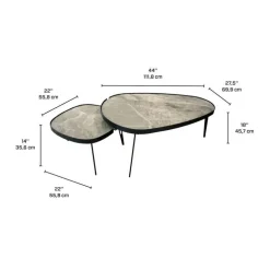 Sintered Stone Nesting Tables
