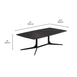 Sintered Stone Rectangular Coffee Table