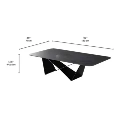 Sintered Stone Rectangular Coffee Table