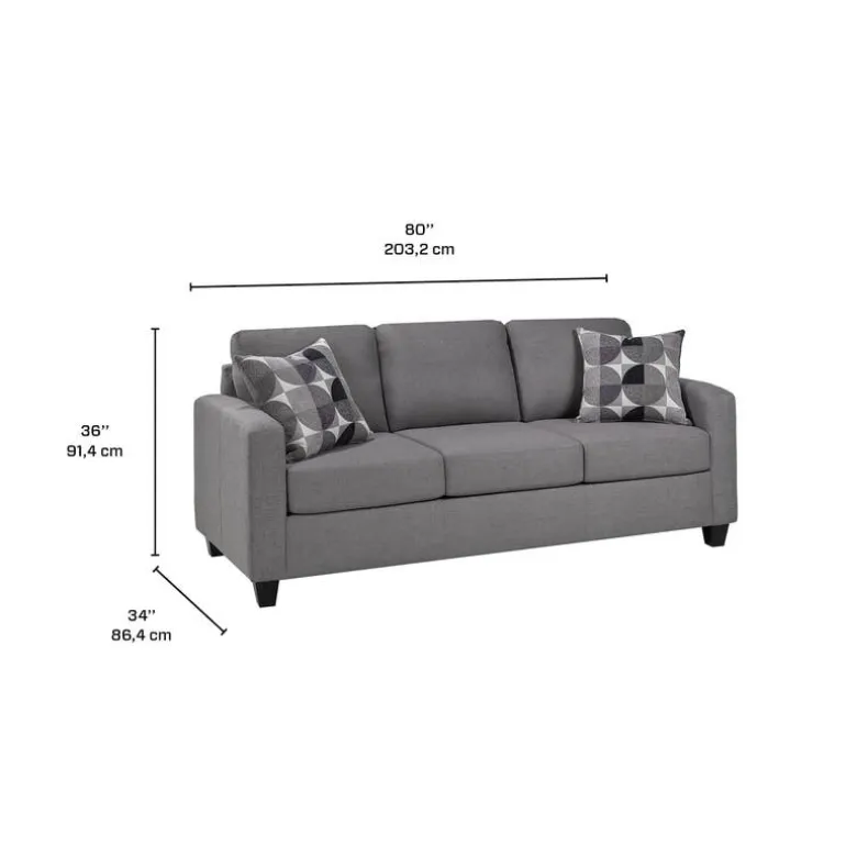 Sleeper Sofa - Charcoal Grey