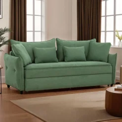 Sleeper Sofa with Storage - Green