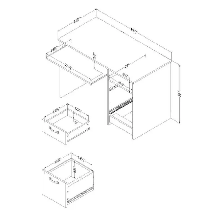 Small Computer Desk - South Shore