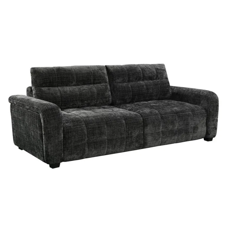 Sofa Bed with Under-Seat Storage - Grey